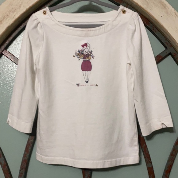 Girls’ 4T Janie and Jack Flower Girl 3/4 length sleeve Shirt - Picture 1 of 7